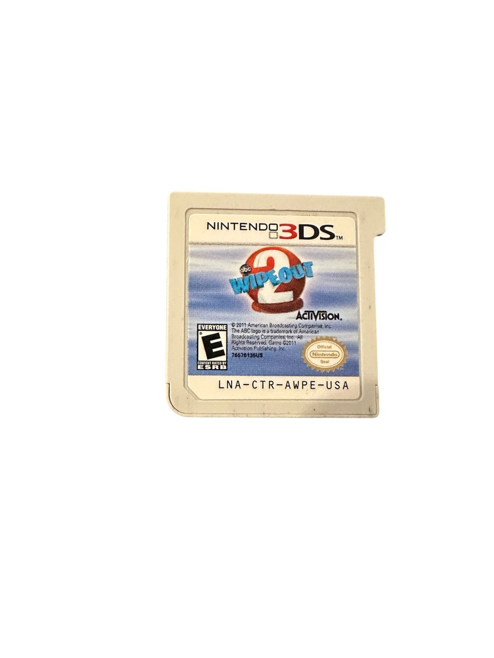 Nintendo 3DS Wipeout 2 Game Cartridge - White/Blue Label